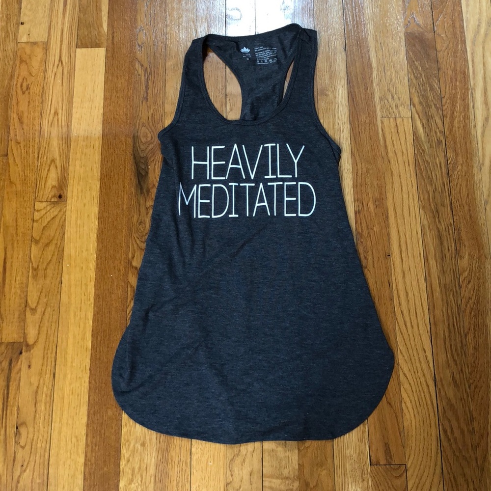 “Heavily Meditated” Razor Back Tank